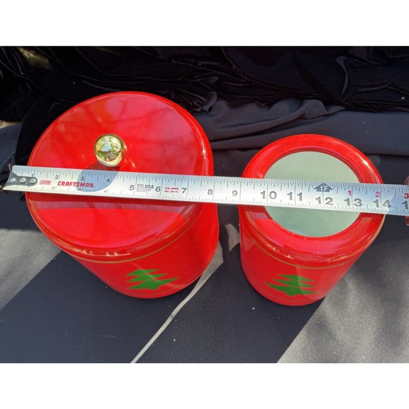 Vintage Neiman Marcus Japan Christmas Bar Ice Bucket & Matching Wine Chiller - Picture 5 of 12